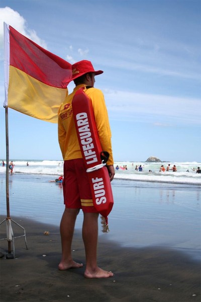 Lifeguard and Flag